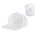 Casquette trucker camouflage blanc respirante en polyester séchage rapide avec trous laser. - 55-57cm / Camouflage blanc / Camouflage blanc