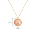 Vintage fairytale style rose cake locket necklace with 26mm pendant dimensions - Pink Rose Cake Locket Necklace