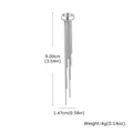 Silberner Edelstahl-Ohrclip ohne Loch mit langen Quasten-Kettenfransen, 9 cm Länge - Linkes Ohr (ED-915S02-1) / Silber