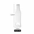 Professional thick stainless steel bottle opener with white PVC coating, 39g weight - Bottle-Shaped Beer Opener