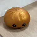 Golden dumpling squishy slow rebound decompression toy for effective stress relief - Smiley Face / OPP Bag / Gold