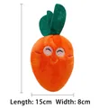 Orange carrot plush squeaky dog toy for interactive play and teething support - Carrot Plush Toy