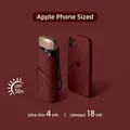 Mini parapluie bordeaux pliable en 5, protection solaire UPF 50+, ultra-portable - Bordeaux