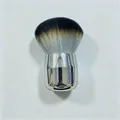 Professional mushroom head powder brush with soft gradient bristles and chrome handle - Mushroom Brush Silver Handle Two-tone with Net / Silver