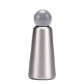 Moderne zilveren roestvrijstalen isoleerfles skittle design met ronde bal dop - 500ml / Grijs & Zilver (Nieuwe kleur)