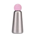 Creatieve 304 roestvrijstalen isoleerfles met een schattige roze bolvormige dop - 500ml / Lichtroze en Zilver