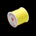 Cordon élastique cristal jaune pour bracelet DIY, fil de bijoux solide et extensible - Épaisseur 1mm (Environ 40m/Rouleau/18g) / Jaune Citron