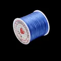Durable blue flat elastic crystal string for DIY jewelry making and bracelet beading - Light Blue