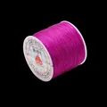 High quality pink flat elastic crystal string for DIY jewelry and bracelet beading - Rose Red