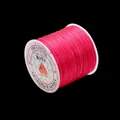 Vibrant pink flat crystal elastic string for DIY jewelry making and beading - Watermelon red