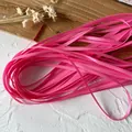 Ruban de satin rose magenta premium de 3mm pour loisirs créatifs et coiffure fait main - 10 Mètres (Largeur 0,3 cm) / Rose rouge