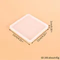 Square silicone mold for DIY resin coasters with 11cm dimensions and 1cm thickness - Large Square Plate (60-348) / 11x11x1cm