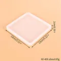 Square semi-transparent silicone resin mold for DIY coaster crafts 13x13x1cm size - Small Square Display (60-406) / 13x13x1cm