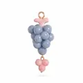Charmant pendentif en forme de raisin bleu et rose avec anneau doré pour bijoux DIY - Pendentif Raisin Seul (Sans Chaîne)