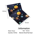 Solar system planet galaxy themed party napkins 16.5cm 16 pack wood pulp paper - Napkins / 16 Sheets Pack / Serves 16