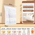Large vacuum storage bag with press-to-deflate valve and size capacity guide - Extra Large 3D Style / 80x100x38cm