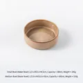 Minimalistische Japanse keramische voerbak voor huisdieren in elegante bruine tint - Ovengeglazuurd Bruin Waterbak
