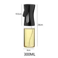 300ml black oil sprayer bottle with 24cm height dimensions for kitchen cooking - 300ml Pack / Black