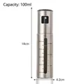 100ml stainless steel oil sprayer bottle with measurement scale for kitchen BBQ cooking - Hollow Out Scale Style / 100ml / Stainless Steel