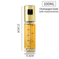 100ml gold glass spray oil bottle with measurement scale for kitchen BBQ cooking - With Scale Style / 100ml / Luxury Gold