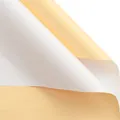 Tweekleurig waterdicht bloemeninpakpapier in crème en wit voor DIY-bloemstukken - 56x56cm (20 Vellen) / Meloen Kleur + Wit