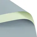 Premium waterdicht tweekleurig bloemenpapier in grijsblauw en lichtgroene afwerking - 56x56cm (20 Vellen) / Mistblauw + Grijsblauw