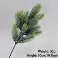 Realistic artificial cedar branch for landscaping and decor, length 50cm and weight 52g - Cedar Spray (50cm)