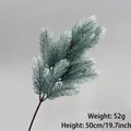 Life-like artificial cedar branch 50cm for Christmas tree decoration and landscaping - Frosted Cedar (50cm)