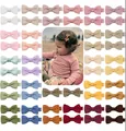 Juego de pinzas para el cabello con lazos de cinta grosgrain hechos a mano para niñas. - Estilo 50C (50 piezas)