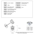 Elegantes pendientes de moissanita con corte ovalado y engaste de 4 garras en cobre - Estilo Ovalado / 5X7mm / Plata
