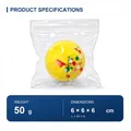 Palla antistress gialla dopamina fatta a mano con peso di 50g e dimensioni 6cm - Palla di Natale al Limone Fatta a Mano