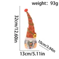 Harvest Festival gnome doll with sunflower and pumpkin decorations, 32cm height. - Female Style - Braids (I 3-3 Willow Leaf Knit Doll Female)