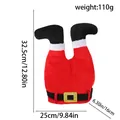 Creative Santa legs Christmas hat party decoration with dimensions and 110g weight - Red Belt Style