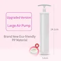 Large manual vacuum storage bag suction pump made of durable eco-friendly PP material - Manual Suction Pump + Adapter