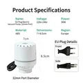 Electric vacuum pump with EU plug for storage bags, 32mm diameter, 220V-240V. - EU Standard Electric Air Pump / 27mm Caliber (30W)