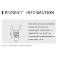 Collar de plata de ley S925 con un colgante de diamante moissanita de 0,5 ct color D. - Collar Solitario Cabeza de Toro / Moissanita 0,5 Quilates (Oro Amarillo)