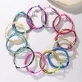 Set van 12 kleurrijke handgeweven waterdichte koordarmbanden voor dames - Handgemaakte gevlochten armbandset in Boheemse stijl (SY0326-1)