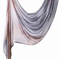 Elegant gradient viscose printed ethnic style hijab scarf in purple and mauve tones - Purple Grey Pink Gradient (YW417-1#) / 180x70cm
