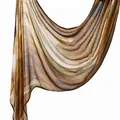 Elegant rayon headscarf with ethnic print in earth tones for Turkish style wrap - 180x70cm / Earth Tone Ink Texture (YW420-1#)