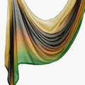 Ethnic style women's rayon headscarf featuring an elegant multi-color gradient print - 180x70cm / Multicolor Gradient Lightweight (YW427-1#)
