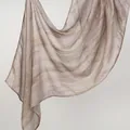 Elegant viscose headscarf with soft marble print in muted tones for SKU variant. - 180cm x 70cm / Grey Pink Marble Pattern (YW476-1#)