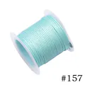 1.0mm mint green waxed polyester cord spool for DIY jewelry making, color code 157 - 1.0mm / 157# Mint Green (10m)