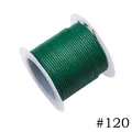 Dark green 1.0mm Korean waxed polyester cord on white spool, color #120 for DIY crafts - 1.0mm / 120# Dark Green (10m)
