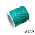 1.0mm vibrant emerald green Korean waxed polyester cord on spool for DIY jewelry making - 1.0mm / 129# Green (10m)