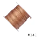 1.0mm professional brown waxed polyester cord on spool for DIY jewelry color #141 - 1.0mm / 141# Champagne Gold (10m)