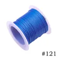 1.0mm blue Korean wax cord spool for jewelry making and DIY crafts, color #121 - 1.0mm / 121# Royal Blue (10m)