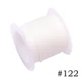 1.0mm white Korean waxed cord roll, 10m polyester thread for DIY jewelry making #122 - 1.0mm / 122# White (10m)