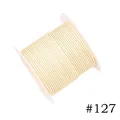 Premium 1.0mm beige Korean polyester wax cord thread for DIY jewelry making crafts #127 - 1.0mm / 127# Cream White (10m)