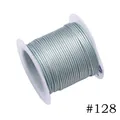 Durable 1.0mm Korean polyester wax cord for DIY jewelry crafts, color code #128 - 1.0mm / 128# Silver Gray (10m)