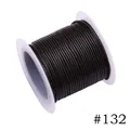 High-quality 1.0mm dark brown Korean waxed polyester cord for DIY jewelry making, 10m roll - 1.0mm / 132# Dark Coffee (10m)